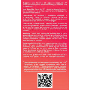 Bio Nutrition Cholesterol Wellness, 60 Capsules