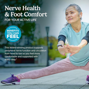 Terry Naturally Healthy Feet & Nerves - Herbal Supplement with Bioactive Vitamin B12 - Circulation & Nerve Health Support Supplement - Vegan Capsules with Boswellia Serrata - 60 Capsules