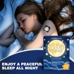 72 Sleep Patches for Adults Extra Strength, All-Natural Deep Sleep Support with Valerian, Melatonin & Magnesium, Gentle Night Comfort Sleeping Patches for Women & Men, Wake up Refreshed