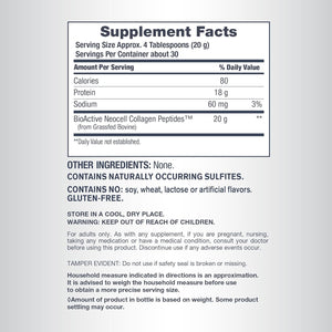 Neocell Super Collagen Peptides Powder | 30 Servings | Unflavored | Types I & III | Grass Fed Bovine Supplement | Hair, Skin, & Nails | for Women and Men