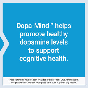Life Extension Dopa-Mind™, Dopamine Support Supplement, Supports Cognitive Performance, Healthy Dopamine Production, Gluten-Free, Non-Gmo, Vegetarian, 60 Tablets