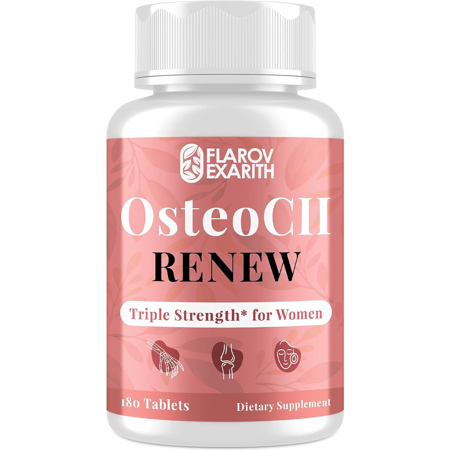 Joint Supplements for Women Osteocii Renew Triple Strength – Advanced Joint, Bone & Skin Formula – Collagen, Glucosamine, Chondroitin, Calcium, MK-7, Vitamin D3, Hyaluronic Acid, 180 Tablets