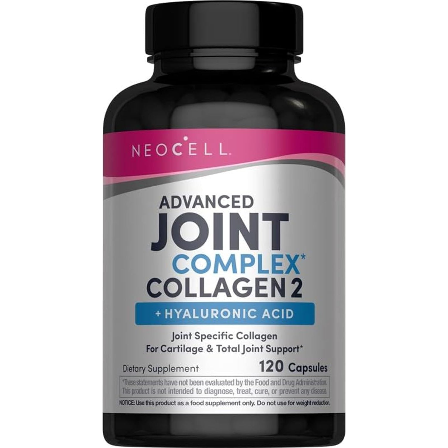 Neocell Joint Complex Supplement | 120 Capsules | plus Hyaluronic Acid | Collagen Type II | Advanced Formula