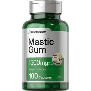 Horbäach Mastic Gum | 1500Mg | 100 Capsules | Non-Gmo & Gluten Free Supplement