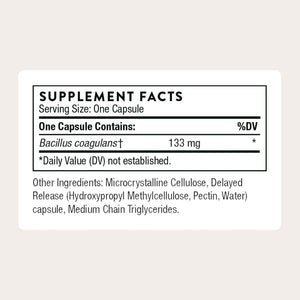 THORNE - Bacillus Coagulans Probiotic - Shelf Stable Probiotic Supplement to Promote GI Health* - 60 Capsules