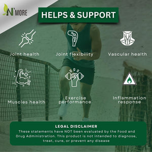 N'More Avocado Soybean Unsaponifiables Supplements - ASU Joint Health Supplement 400 Mg, Supports Joint Mobility & Cartilage, Non-Gmo, Dairy, Gluten & Shellfish Free, 60 Day Supply, Made in USA