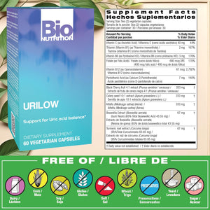 Bio Nutrition Urilow, 60 Vegetarian Capsules