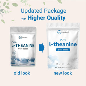 Pure L-Theanine Powder, 100 Grams (1 Year Supply), Filler Free, No Gmos and Vegan Friendly