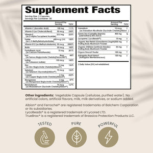 PAPCLEAR Physician Formulated | All Natural Immune Support Supplement | Advanced Powerful Immunity Booster | 21 Vitamins & Nutrients with Organic Shiitake Mushroom & Lycopene | 90 Capsules | Pack of 1
