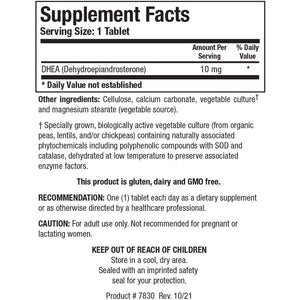 Biotics Research DHEA 10 Milligram Hormonal Balance, Metabolism, Improved Mood and Outlook, Age Gracefully, Healthy Stress Response, 180 Tablets