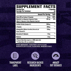 Jacked Factory Lean PM Max - High-Performance Weight Loss, Sleep Support, Fat Burner, & Appetite Suppressant for Men and Women W/Melatonin, Magnesium, Carnipure, & Ashwagandha - 120 Diet Pills