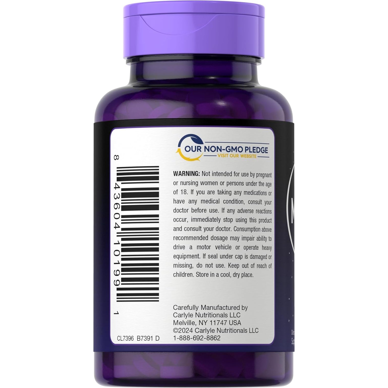 Carlyle Melatonin 12 Mg Fast Dissolve 300 Tablets | Drug Free | Natural Berry Flavor | Vegetarian, Non-Gmo, Gluten Free