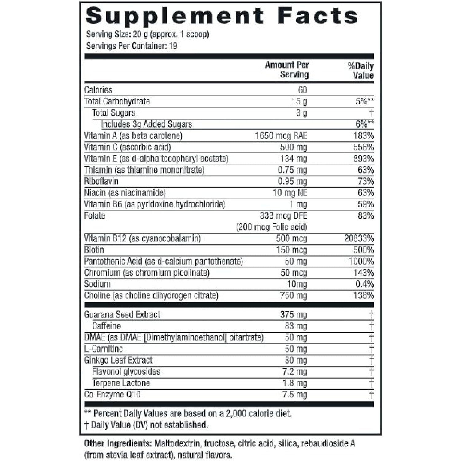 Twinlab Choline Cocktail - Brain Health Support - Energy Supplement for Men & Women - 13.33 Oz