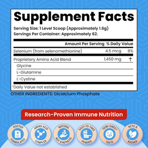 Glutathione Supplement 2 Month Supply of Glutathione Powder Precursor – Proimmune Immune Formulation 200® for Powerful Immune Support - Doctor-Formulated Antioxidant Complex, 62 Servings