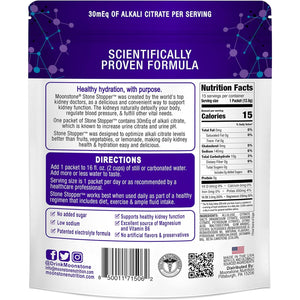Stone Stopper Drink Mix, Lemonade, Kidney Stone Prevention, Calcium Oxalate Protector, Alkali Citrate Support, Developed by Urologists to Improve Hydration and Support Kidney Health, 15 Day Supply