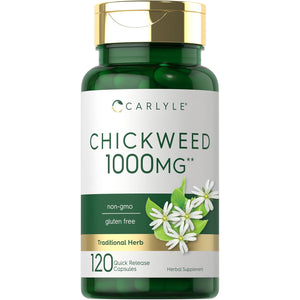 Carlyle Chickweed Supplement | 120 Capsules | Non-Gmo & Gluten Free