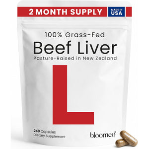 Beef Liver Capsules – Usa-Made (Value Pack) Whole Food Source of 30+ Bioavailable Nutrients: Vitamin A, B12, Folate, Heme Iron, Zinc for Energy, Immunity, Skin – 100% Grass-Fed Beef Organ Supplement