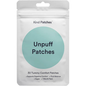 Kind Patches Unpuff Patches with Dandelion Root, Fennel, Artichoke, Ginger, and Turmeric Extract - Vegan - 30 Count