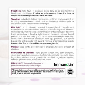 Pure Therapro Rx Elite Igg Immunoglobulin Supplement, 120 Caps - Gut Health & Immune Support, 1100 Mg Igg, IGA & Igm, Sunflower Lecithin | Dairy & Gluten Free Colostrum Supplement Alternative