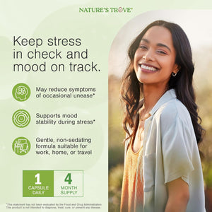 Nature'S Trove L-Theanine 200Mg 120 Vegetarian Capsules
