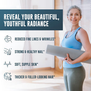 Advanced Collagen Complex Powder – VERISOL®, FORTIBONE®, & FORTIGEL® for Hair, Skin, Bone & Joint Support – Clinically Studied Ingredients – Grass-Fed Hydrolyzed Collagen Peptides – 30 Servings