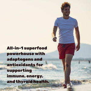 DEAL SUPPLEMENT Irish Sea Moss 240 Veggie Capsules – 14 Superfood Complex with Black Seed Oil, Ashwagandha, & Ginger