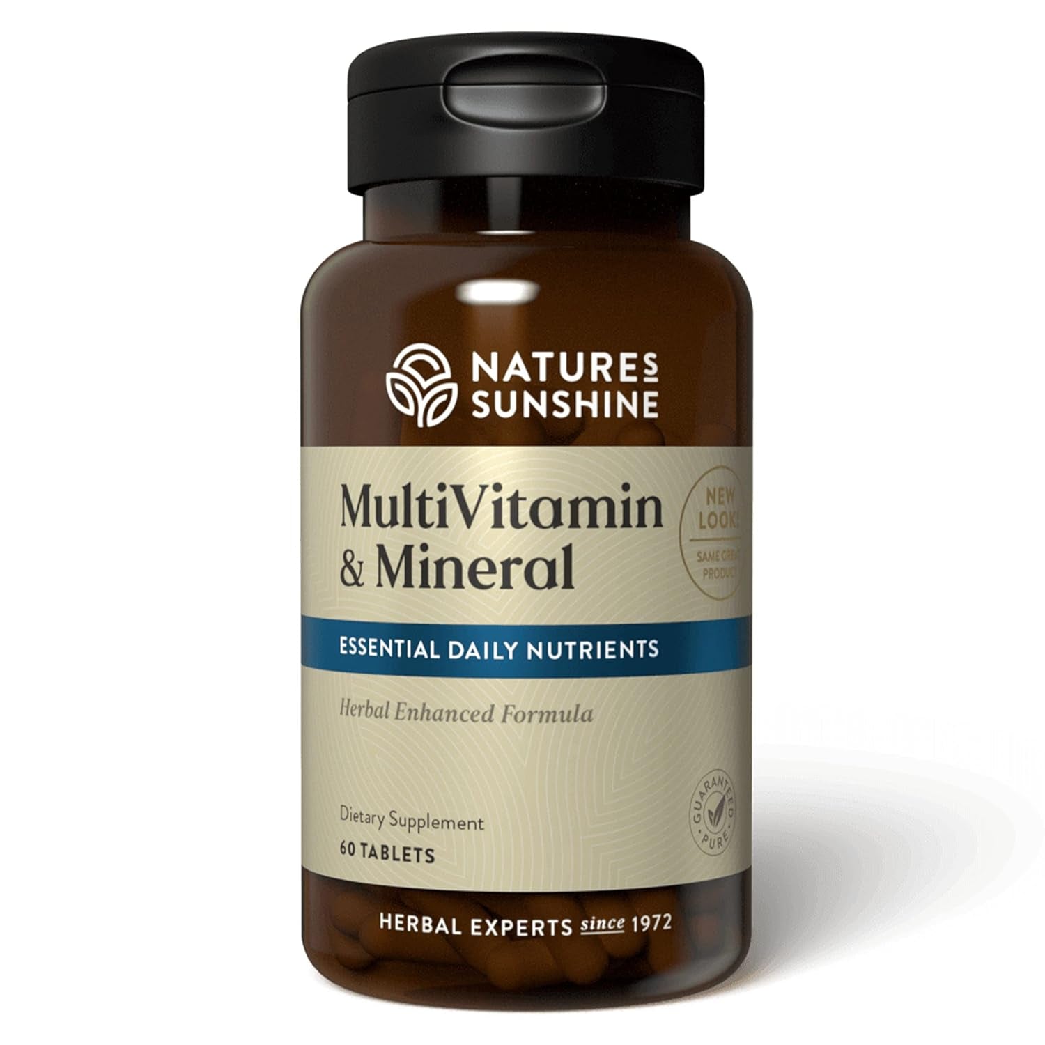 Nature'S Sunshine Multiple Vitamins and Minerals, 60 Tablets | Powerful Multivitamin Supplies the Body with 100 Percent of the Daily Value for 17 Essential Vitamins and Minerals
