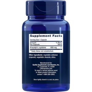 Life Extension N-Acetyl-L-Cysteine (NAC) 600Mg, 150 Capsules