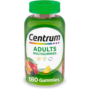 Centrum Multigummies Gummy Multivitamin for Adults, Multivitamin/Multimineral Supplement with Vitamins D, B and E, Assorted Fruit Flavor - 18 Count