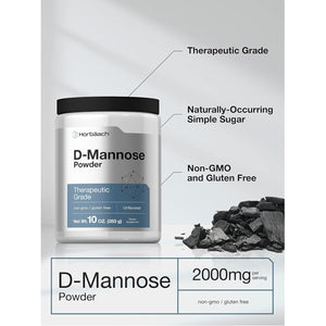 Horbaach D-Mannose Powder | 10 Oz | Supplement for Women and Men | Unflavored | Vegetarian, Non-Gmo, and Gluten Free