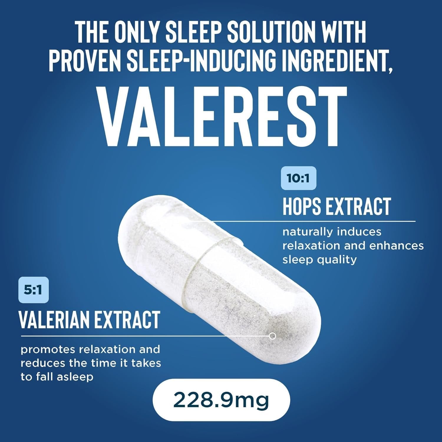 Relaxium Sleep Aid, Melatonin with Magnesium Glycinate, Valerest & Ashwagandha, Non-Habit Forming Sleep Supplement, 60 Vegan Capsules, 30-Day Supply