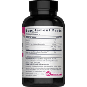 Neocell Advanced Collagen Peptides | 270 Tablets | 6000Mg | for Women and Men | with Vitamin C & Biotin | Non-Gmo, Gluten & Soy Free
