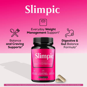 Slimpic Capsules - Official Slimpic Pills Advanced Premium Formula Support Maximum Strength, All Natural Ingredients Vitamins for Overall Health & Wellness Reviews, 60 Capsules for 1 Month Capsules