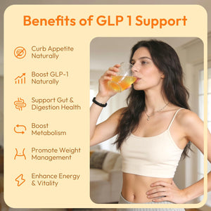 GLP-1 Supplement 15-In-1 Complex,Glp1 for Weight Loss GLP 1 Probiotic Powder for Control Appetite and Cravings,Appetite Suppressant,Metabolism Booster 30 Serving Packets