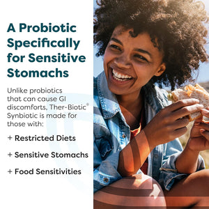 Klaire Labs SFI Health Ther-Biotic Synbiotic - Prebiotics and Probiotics for Women & Men - 50 Billion CFU Probiotic Capsules with Sunfiber - Digestive Health and Immune Support (30 Ct)