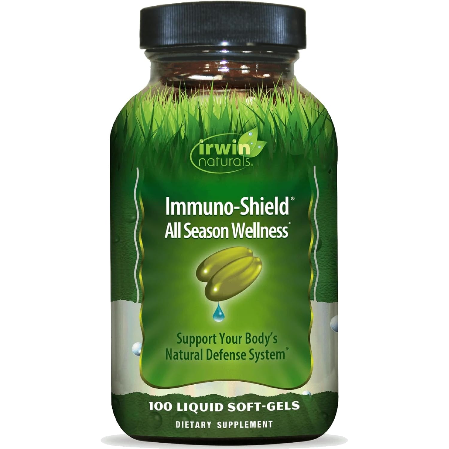Irwin Naturals Immuno-Shield All Season Wellness - Promote Body'S Natural Defense System - Powerful Antioxidants and Immune Support Supplement for Men and Women - 100 Liquid Soft-Gels