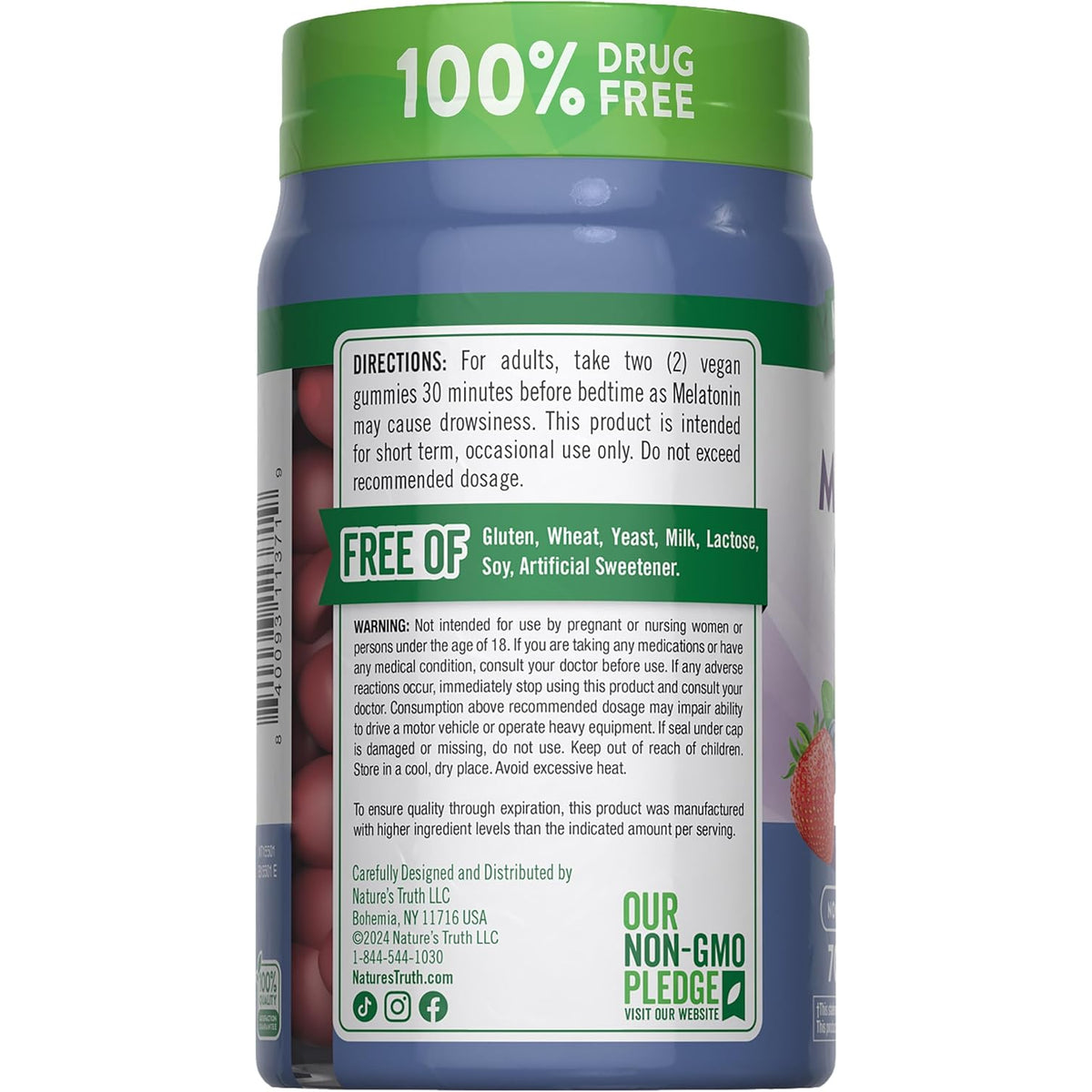 Nature'S Truth Melatonin 10Mg Gummies | 70 Count | Berry Flavor | Vegan, Non-Gmo, and Gluten Free Supplement