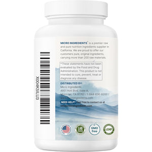 Glycine 2,000Mg per Serving, 240 Veggie Capsules | Free Form | Double Strength Amino Acids | Restful Sleep and Neurotransmitter Support Supplements | Non-Gmo, Gluten Free