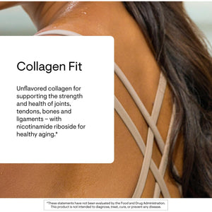 THORNE - Collagen Fit - Unflavored Collagen Peptides Powder with Nicotinamide Riboside - 15G of Collagen Peptides and 14G Protein per Serving - NSF Certified for Sport - 17.8 Oz - 30 Servings
