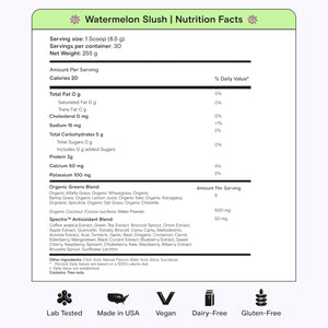 Kiala Nutrition Super Greens, Organic Greens Powder with Spirulina & Chlorella for Digestion, Gut Health, Immunity, Adaptogens, Energy, Gluten Free, Vegan, Sugar Free, Watermelon Slush, 30 Servings