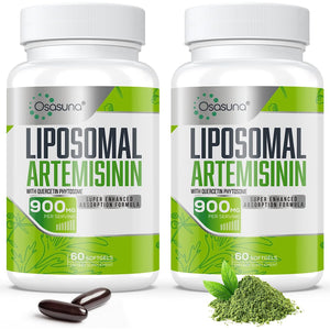 900 Mg Liposomal Artemisinin for Maximum Absorption, Sweet Wormwood Extract(Artemisia Annua) with Quercetin Phytosome 200 Mg, 120 Softgels