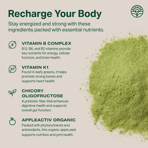 Proper, the Greens Daily Boost Organic Greens Powder. Whole Food, Apple Flavour Veggie Powder Superfood with Wheatgrass, Spirulina, Chlorella, Probiotics. Daily Drink Mix for Wellness and Digestion