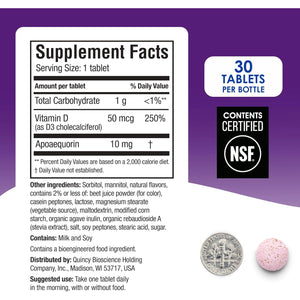 Prevagen Regular Strength Mixed Berry Chewables - 90 Tablets (3 Month Supply) | Formulated for Your Brain | 10Mg of Apoaequorin plus Vitamin D3 with 7-Day Pill Minder