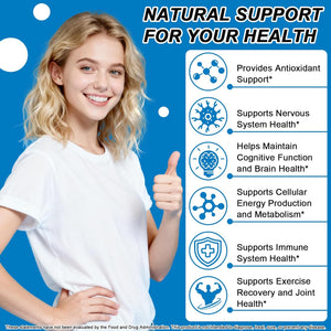 Alpha Lipoic Acid Liquid Drops 1000Mg with Stabilized R-ALA, Antioxidant Supplement for Metabolism, Nerve & Brain Health, Anti-Aging, Fast Acting Liquid Alpha-Lipoic Acid than Capsules Gummies丨 Vegan