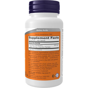 NOW Foods Supplements, L-Carnitine 500Mg, Purest Form, Amino Acid, Fitness Support*, 60 Veg Capsules