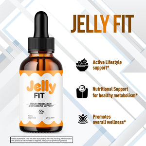 Jelly Fit Drops, Official Jellyfit Drops with All Natural Ingredients, Advanced Jelly Fit Health and Wellness Support Supplement, Jellyfit Maximum Strength Active Lifestyle Multivitamin (30 Servings)