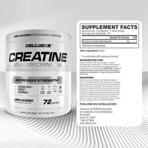 Cellucor Cor-Performance Creatine Monohydrate for Strength and Muscle Growth, 72 Servings