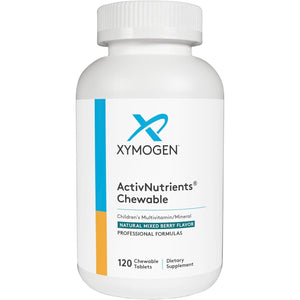 XYMOGEN Activnutrients Chewable - Children’S Multivitamin for Wellness Support - Antioxidant & Micronutrition Support - Non-Gmo & Gluten-Free - Mixed Berry Flavor - 120 Count