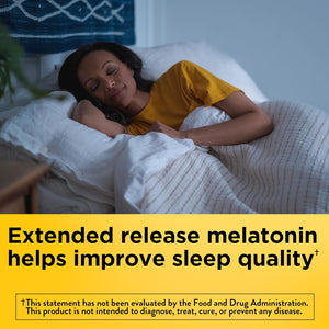 Nature Made Melatonin 4Mg Extended Release Tablets, Sleep Supplements for Adults, 100% Drug Free Sleep Aid, 90 Count, 90 Day Supply