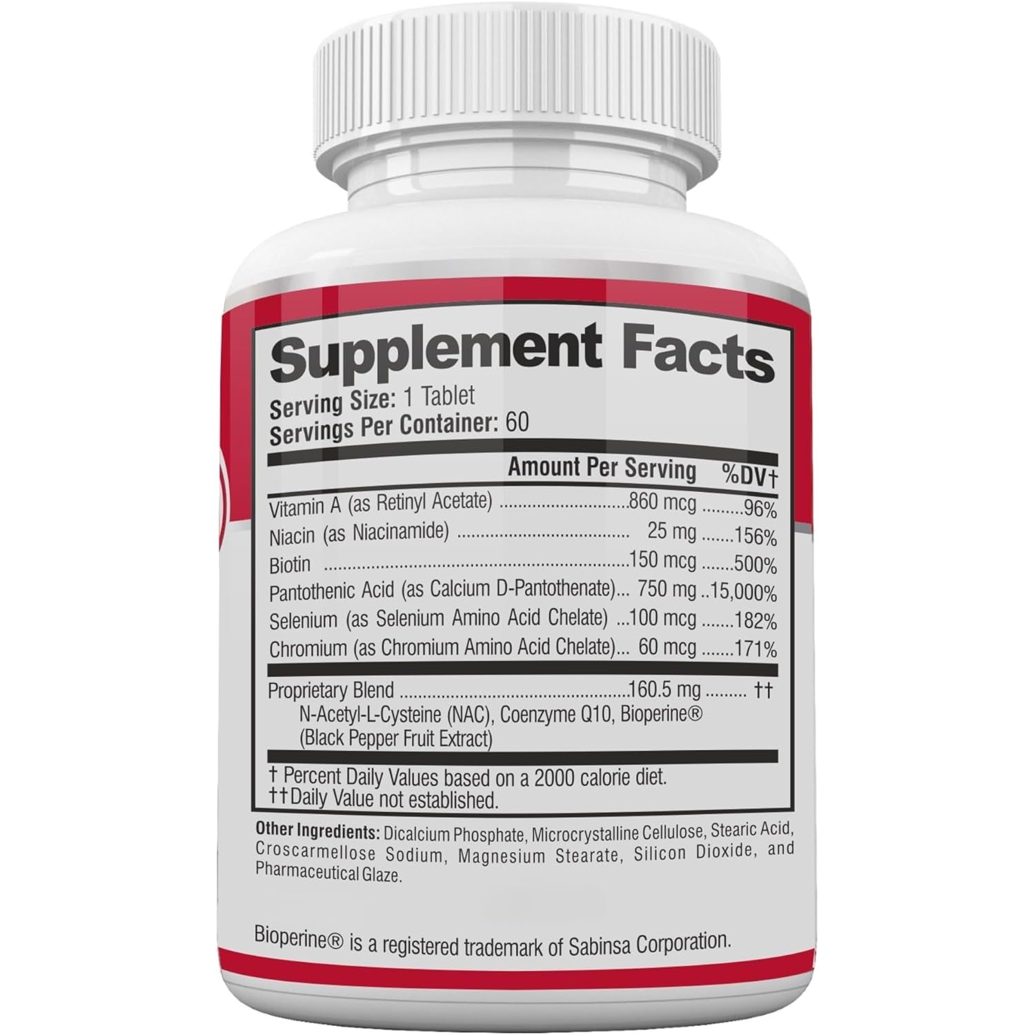 Acnetame Acne Pills- Vitamin Supplements for Acne Treatment- Natural Clear Skin from Hormonal Cystic Pimples- Oily Skin Vitamins Pill for Women, Teen, Men, & Adults 60 Tablets